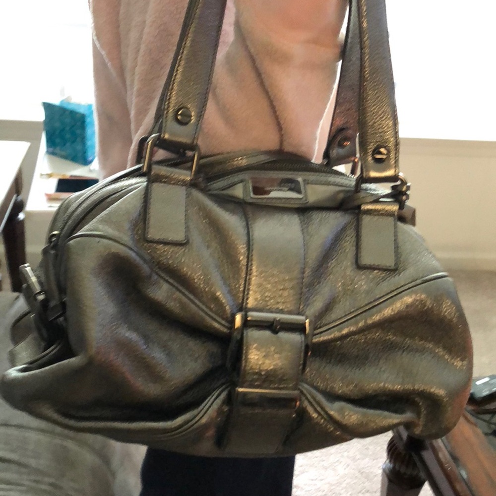 Michael Kors purse! Platinum, pristine!